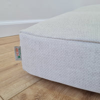 Natural Hemp Pet Mat Pad Cushion Removable Washable Hemp Cover Organic Hemp Fiber Filler in Natural non-dyed Hemp Fabric