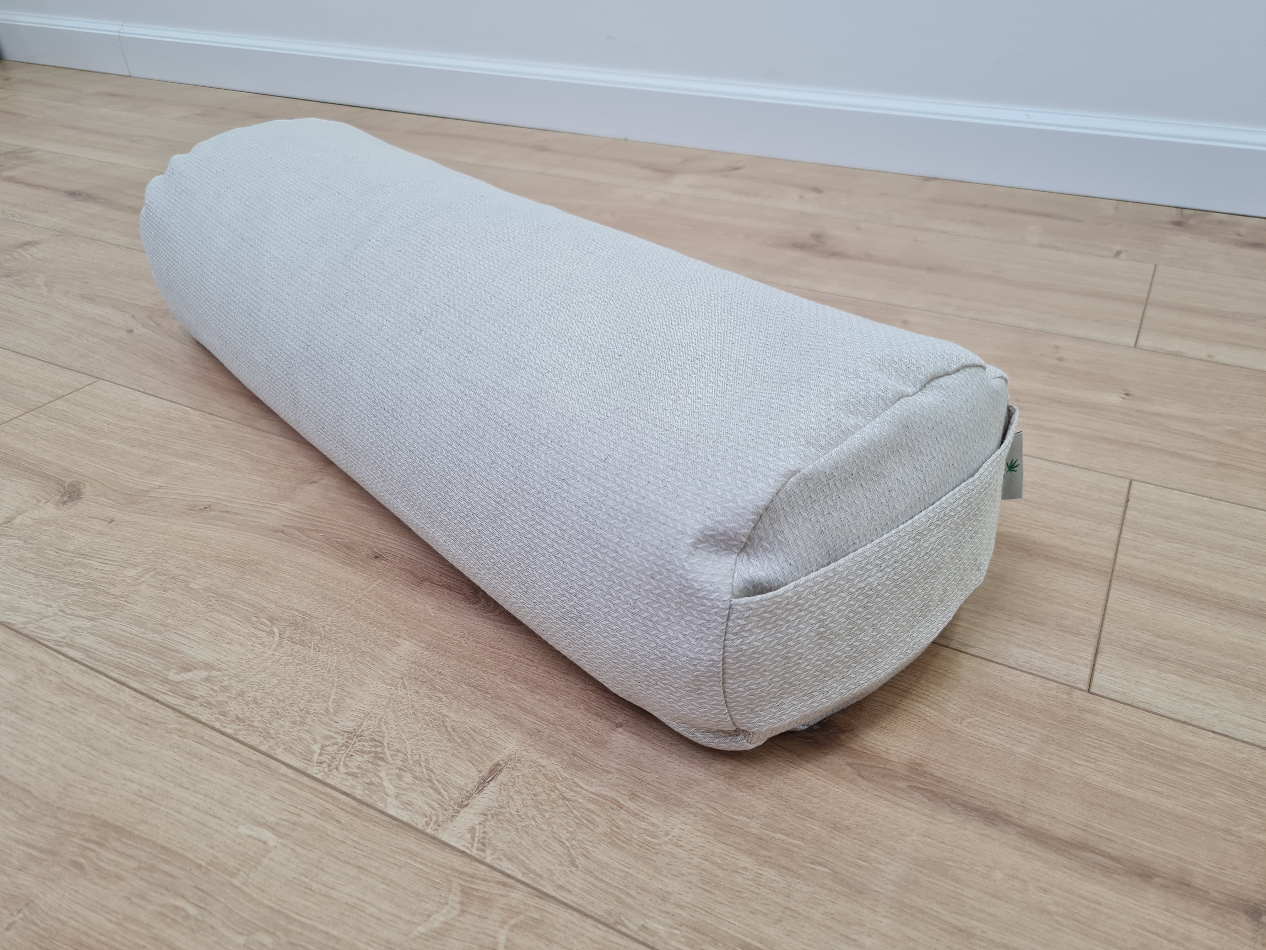 Hemp Bolster filled organic Buckwheat hulls yoga pillow Meditation pillow natural non dyed Linen / Hemp fabric