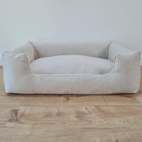 Organic Hemp Pet Bed Removable Washable Natural HEMP Cover Bed Filled Organic Hemp Fiber Filler - Dog Cat Pet Bed Cots Mat Cover