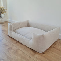 Organic Hemp Pet Bed Removable Washable Natural HEMP Cover Bed Filled Organic Hemp Fiber Filler - Dog Cat Pet Bed Cots Mat Cover