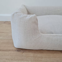 Organic Hemp Pet Bed Removable Washable Natural HEMP Cover Bed Filled Organic Hemp Fiber Filler - Dog Cat Pet Bed Cots Mat Cover