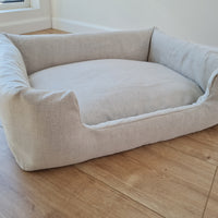 Organic Hemp Pet Bed Removable Washable Natural HEMP Cover Bed Filled Organic Hemp Fiber Filler - Dog Cat Pet Bed Cots Mat Cover