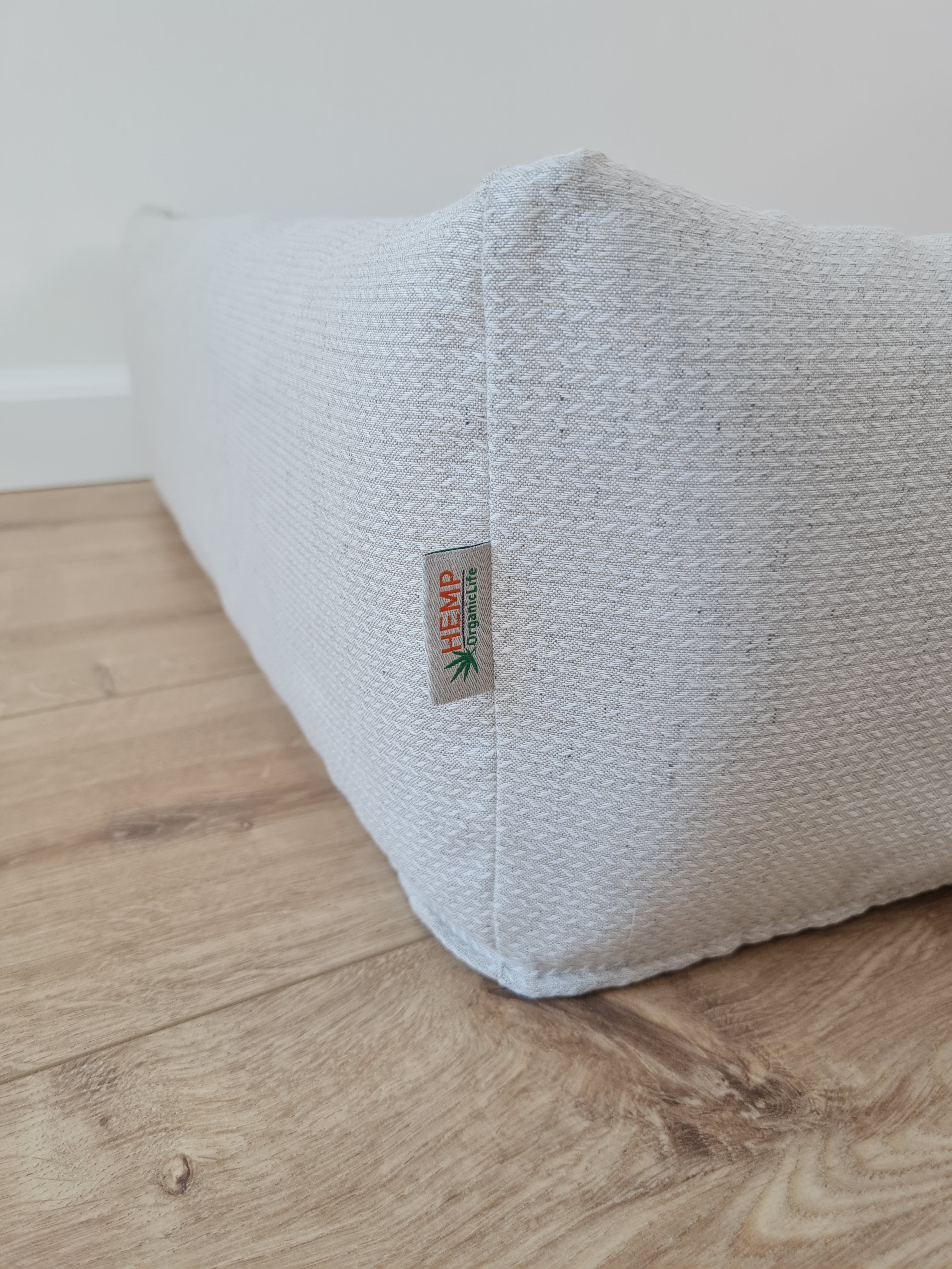 Organic Hemp Pet Bed Removable Washable Natural HEMP Cover Bed Filled Organic Hemp Fiber Filler - Dog Cat Pet Bed Cots Mat Cover