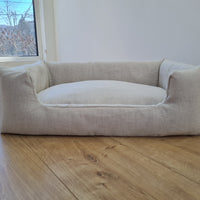 Organic Hemp Pet Bed Removable Washable Natural HEMP Cover Bed Filled Organic Hemp Fiber Filler - Dog Cat Pet Bed Cots Mat Cover