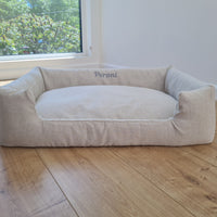 Organic Hemp Pet Bed Removable Washable Natural HEMP Cover Bed Filled Organic Hemp Fiber Filler - Dog Cat Pet Bed Cots Mat Cover