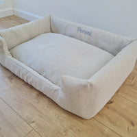 Organic Hemp Pet Bed Removable Washable Natural HEMP Cover Bed Filled Organic Hemp Fiber Filler - Dog Cat Pet Bed Cots Mat Cover