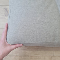 HEMP shikibuton 6” thick mat Shiki futon filled organic hemp fiber filler in natural undyed linen fabric Custom Size Hand made