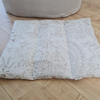 16" x 20" (40 x 50 cm) HEMP DOG blanket filled HEMP Fiber in natural linen fabric dog blanket for bed dog mat