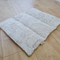 16" x 20" (40 x 50 cm) HEMP DOG blanket filled HEMP Fiber in natural linen fabric dog blanket for bed dog mat