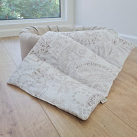 16" x 20" (40 x 50 cm) HEMP DOG blanket filled HEMP Fiber in natural linen fabric dog blanket for bed dog mat