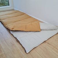 Thick HEMP Sleeping bag HEMP and lilen fabric filled organic Hemp fiber filling - Hemp sleep bag / blanket quilt, hand made
