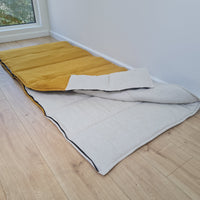 Thick HEMP Sleeping bag HEMP and lilen fabric filled organic Hemp fiber filling - Hemp sleep bag / blanket quilt, hand made