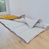 Thick HEMP Sleeping bag HEMP and lilen fabric filled organic Hemp fiber filling - Hemp sleep bag / blanket quilt, hand made