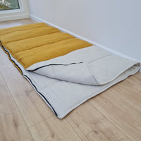 Thick HEMP Sleeping bag HEMP and lilen fabric filled organic Hemp fiber filling - Hemp sleep bag / blanket quilt, hand made