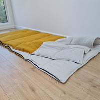 Thick HEMP Sleeping bag HEMP and lilen fabric filled organic Hemp fiber filling - Hemp sleep bag / blanket quilt, hand made