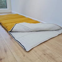 Thick HEMP Sleeping bag HEMP and lilen fabric filled organic Hemp fiber filling - Hemp sleep bag / blanket quilt, hand made