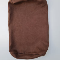 Cover for bolster natural non-dyed linen fabric without filler