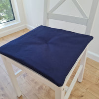 Hemp cotton seat Cushion for chair without ties filled organic hemp fiber in natural cotton fabric Chair Cushion Pillow seat