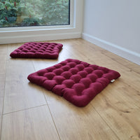Linen Buckwheat floor cushion Zabuton Organic pillow buckwheat hulls / pillow seat/Meditation Yoga /Natural