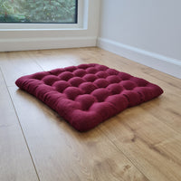 Linen Buckwheat floor cushion Zabuton Organic pillow buckwheat hulls / pillow seat/Meditation Yoga /Natural