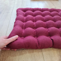 Linen Buckwheat floor cushion Zabuton Organic pillow buckwheat hulls / pillow seat/Meditation Yoga /Natural