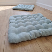 Linen Buckwheat floor cushion Zabuton Organic pillow buckwheat hulls / pillow seat/Meditation Yoga /Natural