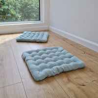 Linen Buckwheat floor cushion Zabuton Organic pillow buckwheat hulls / pillow seat/Meditation Yoga /Natural
