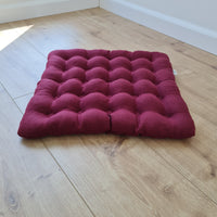 Linen Buckwheat floor cushion Zabuton Organic pillow buckwheat hulls / pillow seat/Meditation Yoga /Natural