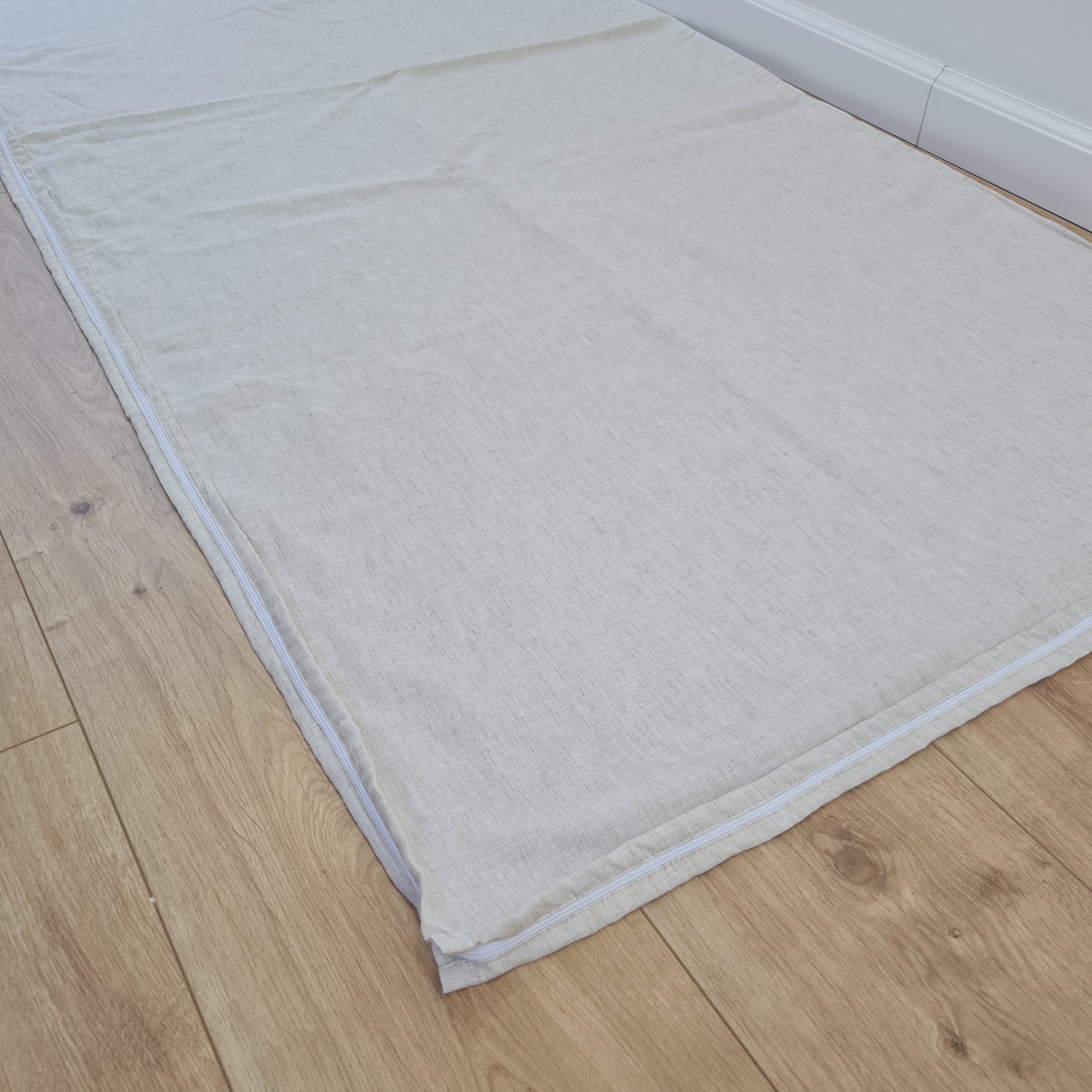 31"Wx75"L (80x190 cm) HEMP Sleeping Bag Liner with Zipper without PillowInsert for Camping Hiking Hostel Travel organic non-dyed hemp fabric