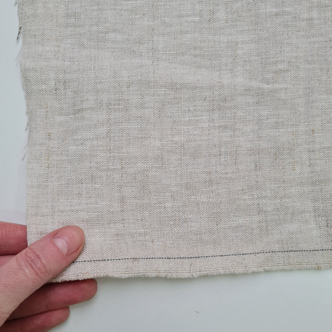 Hemp Linen seat cushion in Stripe for chair with ties filled organic hemp fiber in Natural Linen fabric in Stripe Chair Cushion Pillow seat