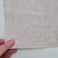 Hemp Linen seat cushion in Stripe for chair with ties filled organic hemp fiber in Natural Linen fabric in Stripe Chair Cushion Pillow seat