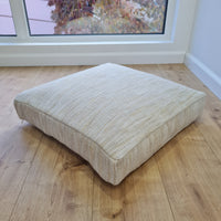Hemp cushion with removable cover Hemp fiber filling in cotton fabric with linen cover Floor cushion custom made size (Copy)