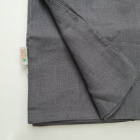 16" x 24" (40x60cm) graphite Linen Pillowcases Linen Washed Fabric