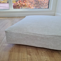 Hemp cushion with removable cover Hemp fiber filling in cotton fabric with linen cover Floor cushion custom made size