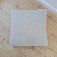 Hemp cushion with removable cover Hemp fiber filling in cotton fabric with linen cover Floor cushion custom made size