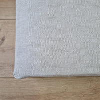 21.5" x 41" (54 x 105 cm) Hemp cushion with removable cover Hemp fiber filling in linen fabric with linen cover