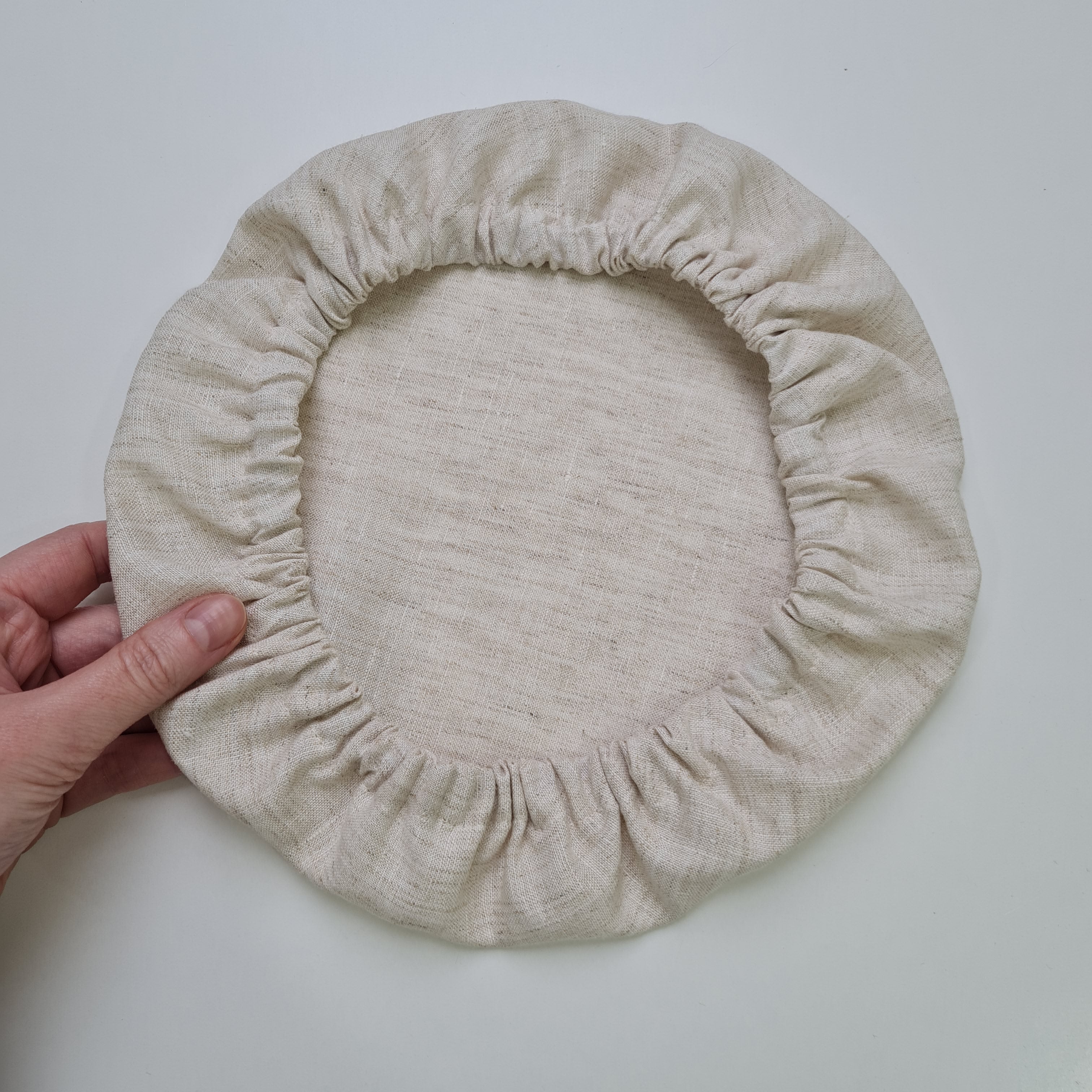 Hemp Linen Bowl Covers Hemp Linen fabric container covers