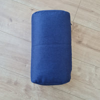 Bolster with Buckwheat hulls Linen fabric yoga pillow Meditation pillow knee pillow