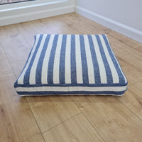 Hemp cushion with removable cover Hemp fiber filling in cotton fabric with linen cover Floor cushion custom made size