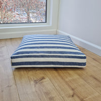 Hemp cushion with removable cover Hemp fiber filling in cotton fabric with linen cover Floor cushion custom made size