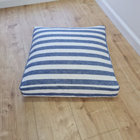 Hemp cushion with removable cover Hemp fiber filling in cotton fabric with linen cover Floor cushion custom made size