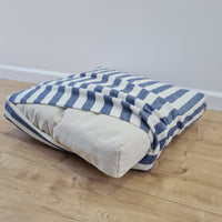 Hemp cushion with removable cover Hemp fiber filling in cotton fabric with linen cover Floor cushion custom made size