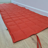 Hemp Yoga mat / Natural organic yoga mat rug/ hemp fiber in linen fabric / for Yoga studio pilates/Meditation / hand made/ Eco friendly