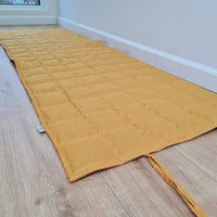 Hemp Yoga mat / Natural organic yoga mat rug/ hemp fiber in linen fabric / for Yoga studio pilates/Meditation / hand made/ Eco friendly