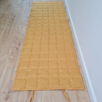 Hemp Yoga mat / Natural organic yoga mat rug/ hemp fiber in linen fabric / for Yoga studio pilates/Meditation / hand made/ Eco friendly