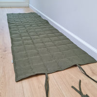 Hemp Yoga mat / Natural organic yoga mat rug/ hemp fiber in linen fabric / for Yoga studio pilates/Meditation / hand made/ Eco friendly