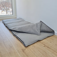 Thick HEMP Sleeping bag Ashen HEMP fabric filled organic Hemp fiber filling - Hemp sleep bag / blanket quilt, hand made