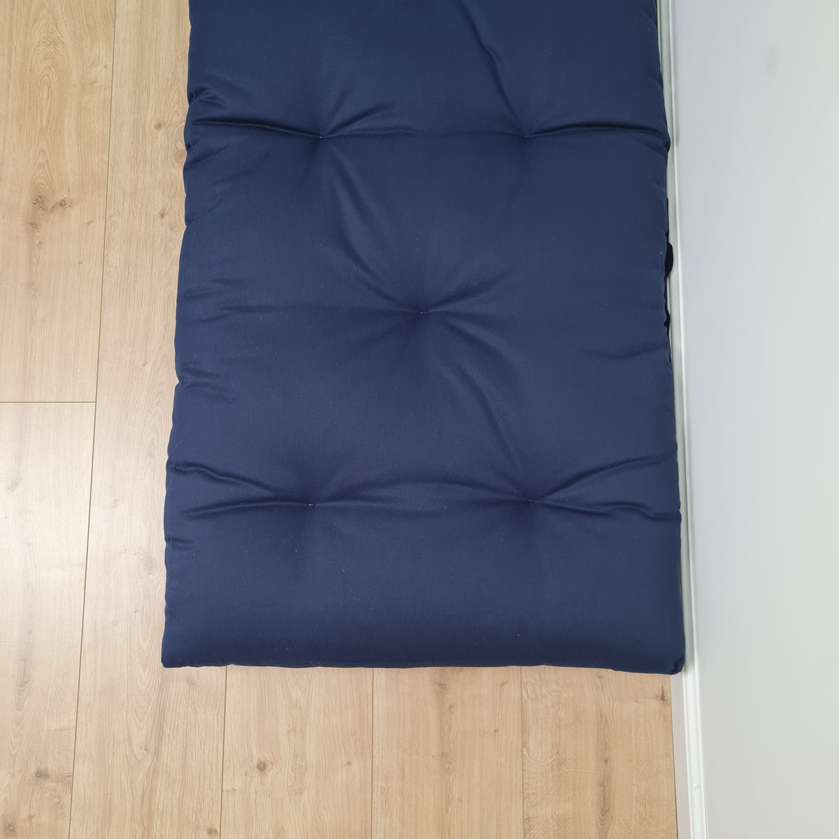 HEMP Topper Shikibuton Mat 2” (5 cm) thick filled organic hemp fiber filler in natural non-dyed Cotton fabric without outer cover