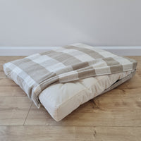 20"x24" (50x60 cm) Natural Hemp Pet Mat Pad Cushion Removable Washable Hemp Cover Organic Hemp Fiber Filler in Natural non-dyed Linen Fabric