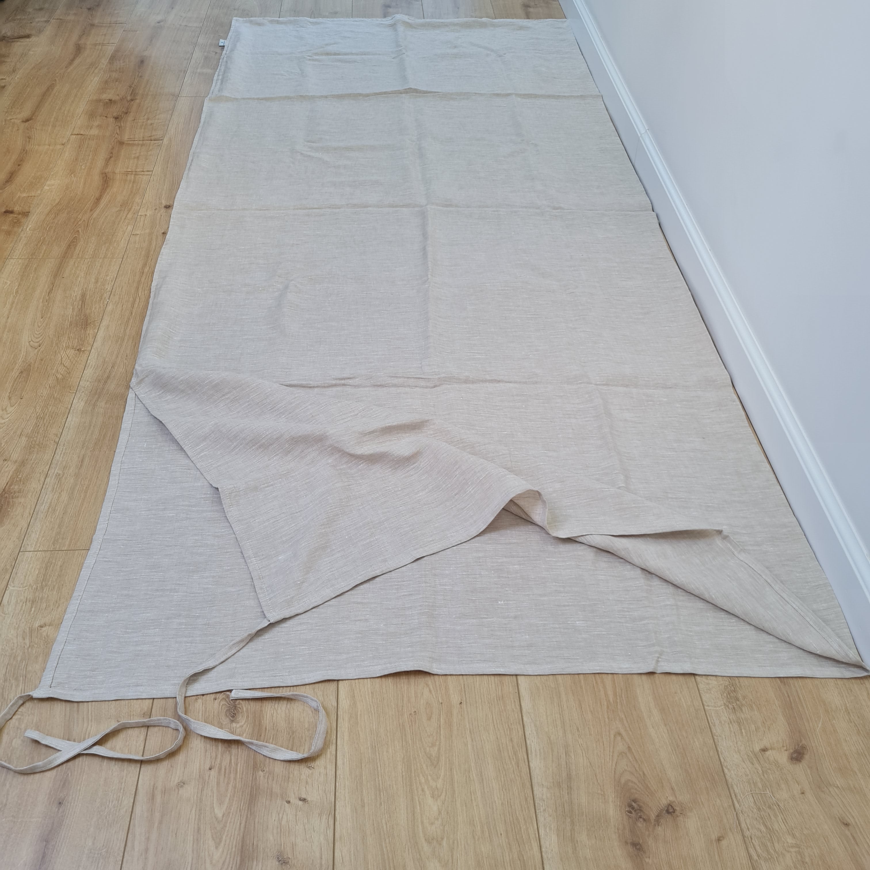 31"Wx75"L(80x190cm) Linen Single Sleeping Bag Liner in non-dyed linen fabric without PillowInsert
